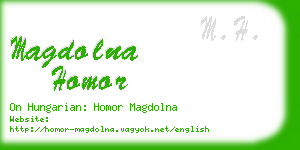 magdolna homor business card